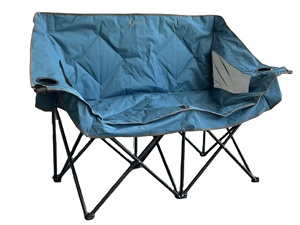 Huy Gia chaise double légère Design moderne chaise de pique-nique pliante en acier inoxydable pour l'utilisation en plein air plage Camping parc - Product Image 3