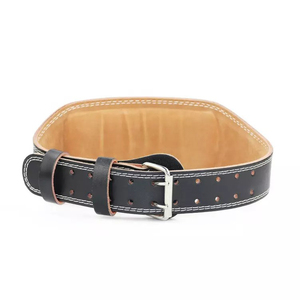 Genuine Weight Lifting Leather Belt Adjustable Professional Protection Unisex <b>Back</b> <b>Support</b> Weight Lifting Leather Belt Strength - Product Image 3