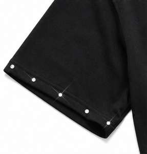 Brand New Men's Casual Sports Solid Jersey T-Shirt 100% Cotton 210g Heavyweight Loose Short Sleeve Anti-pilling Blank Custom - Product Image 2