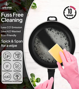 Ensemble de 3 poêles antiadhésives, revêtement non toxique, poignées en bakélite résistantes à la chaleur, base à induction - Product Image 5