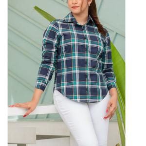 Chemise à manches longues unie de qualité supérieure pour femme, coupe ajustée, style décontracté, idéale pour le bureau – Fournisseur de vêtements féminins du Bangladesh - Product Image 4