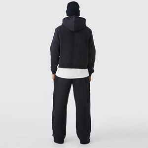 Survêtements décontractés pour hommes de haute qualité, impression de logo personnalisée, sweats à capuche pour hommes, vestes et pantalons zippés, ensemble jogging 2 pièces - Product Image 4