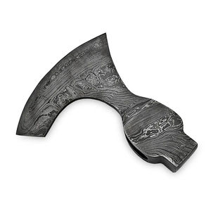 Burraq Hachette de fendage Tomahawk en acier Damas, qualité supérieure, faite main, avec étui en cuir, pour le camping, cadeau pour papa, usage industriel et bricolage - Product Image 6