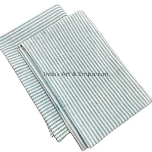 Lot de 6 serviettes indiennes en coton à imprimé bloc à main - Product Image 1