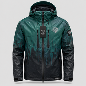 Custom Waterproof Heat Reactive Color <b>Changing</b> Fabric Jacket Mens Outdoor Hooded Windbreaker Thermochromic Sports <b>Coat</b> Factory - Product Image 1