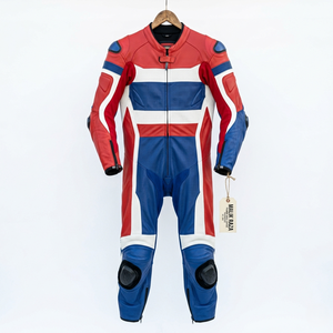 Traje de Motociclismo de Cuero Hecho a Mano de Grado Profesional, Talla y Logotipo Personalizados - Product Image 4