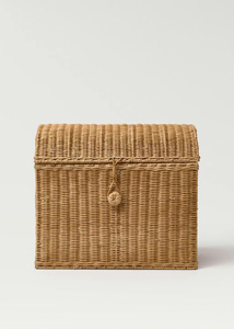 Elegant Natural Rattan <b>Clothes</b> <b>Storage</b> Trunk with Lid from Vietnam Manufacturer - Product Image 1