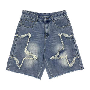 Pantalones Cortos de Mezclilla para Hombre, Precio de Fábrica, Mezcla de Algodón, Corte Relajado, Informales, Marca Privada para Cadenas de Tiendas Minoristas - Product Image 1