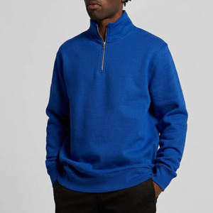 Sweat-shirt à col zippé épais, coupe oversize, en polaire, style streetwear, vêtements personnalisés à marque privée pour les marques de vêtements - Product Image 6
