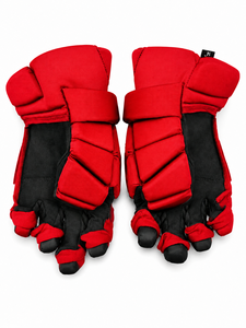 IBERIA Premium Wholesale Red Lacrosse Gloves for Men | Padded Protective Lacrosse Gloves | Custom Team Gloves - Product Image 6