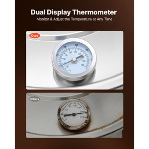 Kit de Destilación Casera de Alcohol de 13.2 Gal/50L con Barril Thumper, Termómetro de Doble Escala y Bomba de Agua para Licores - Product Image 6