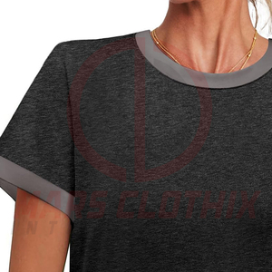 Camisetas de gimnasio de manga corta para mujer al mejor precio, proveedor directo de fábrica, ropa de calle, camiseta de gimnasio elegante para mujer adulta - Product Image 4