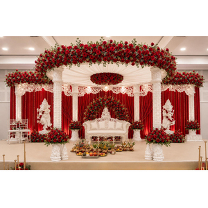 Tremendous Trio Pillar Mandap Nouvelle Arrivée Léger Taille Personnalisée Décoration de Mariage Indienne Hindoue de Luxe pour Intérieur en Fibre de Verre - Product Image 1