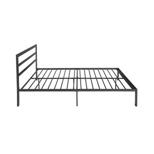 Charcoal Grey <b>Queen</b> <b>Size</b> Metal <b>Bed</b> <b>Frame</b> with Headboard - Product Image 6