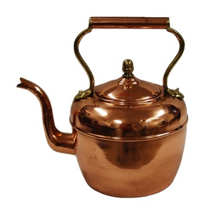 Copper Water Boiler <b>Kettle</b> Matte Finish with Curved Handle Handmade for Stove Top <b>Tea</b> Preparation Kitchen and Gift Use - Product Image 5