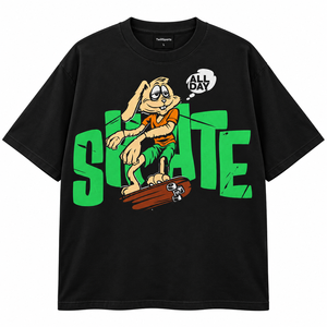 Camiseta Oversize de Algodón 100% con Estampado Digital de Logotipo Frontal, Transpirable y de Secado Rápido para Hombre, Estilo Urbano, Personalizada con DTF/DTG - Product Image 1