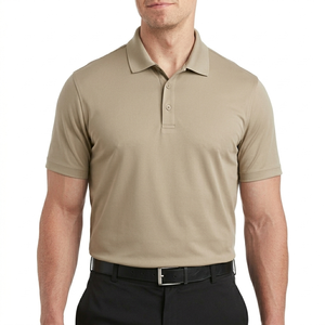 Polyester/coton, anti-rides, tricoté, séchage rapide, noir, coupe classique pour chemises - Product Image 1