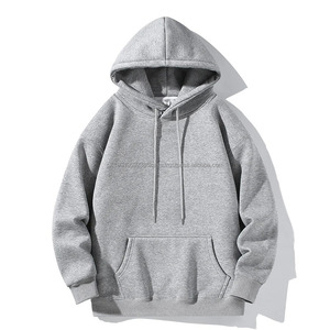 Sweat à capuche de qualité supérieure pour homme, style hip-hop, coupe ample, multicolores, épais, lourd, design uni, couture de qualité supérieure - Product Image 2