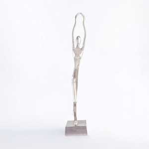 Modern Aluminium <b>Figurative</b> Sculpture 28.5 Inch Tall Handmade Artistic Tabletop Decor Living Room Jaffs Exports JE2042 - Product Image 1