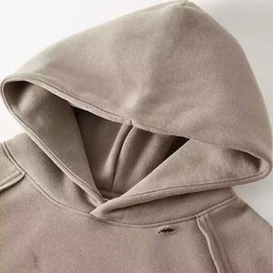 Sudadera con Capucha Personalizada para Hombre, Estilo Desgastado, Oversize, de Algodón Grueso, Felpa, Vintage, Lavada, Estilo Urbano, Fabricación Propia - Product Image 4