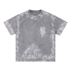 T-shirt en coton tendance pour homme, style streetwear, coupe oversize, uni, avec logo personnalisé, fournisseur en gros 2026 - Product Image 5