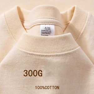 เสื้อยืดคอกลมแขนสั้นสีพื้น 300 กรัม ผลิตตามสั่ง ปักโลโก้ได้ ราคาโรงงานจากบังกลาเทศและจีน - Product Image 5