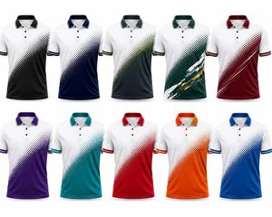 T-shirt sportif pour homme à manches courtes, imprimé numérique, respirant, séchage rapide, en maille polyester-coton, blanc, bleu marine, vert, haute qualité - Product Image 6