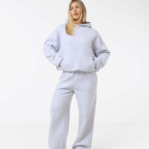 Nuevo Conjunto Deportivo de Felpa de Algodón para Mujer, con Logotipo Personalizado, Corte Ajustado, Ropa de Entrenamiento, Agrega Tu Propio Logotipo - Product Image 1