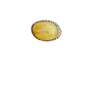 Wholesale Beautiful Super Quality Natural <b>Crystal</b> Amber Silver Electroplated Ring Beautifully Polished with High Qu - Product Image 1