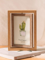 Cadre photo en bois fait main personnalisé, décoration pour la maison