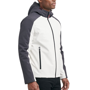 Wholesale OEM Customized Mens Varsity Softshell <b>Jacket</b> Waterproof Windproof Breathable Quick Dry Anti-Bacterial Polyester Shell - Product Image 6