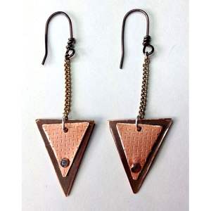 Bijoux de luxe écologiques de qualité supérieure, fabriqués à la main, modèle 6, en cuivre et laiton durables, pour les fêtes, design exclusif - Product Image 6