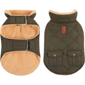 Simple Classic Vintage Cute Designer Apparel <b>Dogs</b> Winter Coats Reinforced Stitched Sleeveless <b>Button</b> Closure Winter Jackets - Product Image 1
