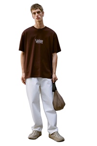 เสื้อยืดฤดูร้อนย้อมพิมพ์ลายไซส์ใหญ่กว่าปกติสำหรับผู้ชายผ้าฝ้าย100% ทรงหลวม - Product Image 3