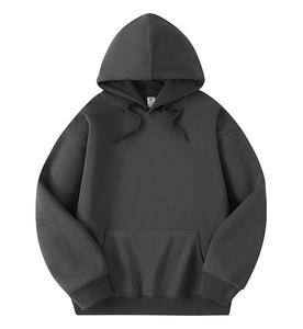 Sweat-shirt à capuche pour homme, coupe ample et oversize, style vintage streetwear, en molleton de coton épais, avec logo personnalisé, nouvelle collection. - Product Image 4