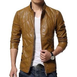 Chaqueta de Cuero para Hombre, Diseño Personalizado OEM, Chaqueta de Cuero PU, Chaqueta de Cuero Vintage Personalizada y Moderna para Hombre - Product Image 4