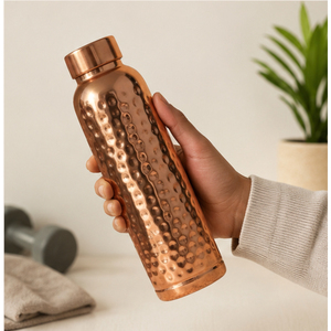 Botella de Agua de Cobre Puro Martillado, Recipiente Ayurvédico de Cobre a Prueba de Fugas para una Hidratación Saludable, Artículos de Bebida de Cobre a Buen Precio - Product Image 4