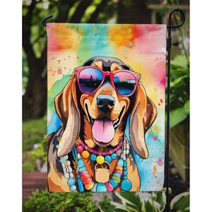 Doberman Pinscher Hippie Dawg Multicolor <b>Garden</b> <b>Flag</b> Mailbox Decorative Yard Banner for Patio Artwork for Flower Beds & Lawn - Product Image 3