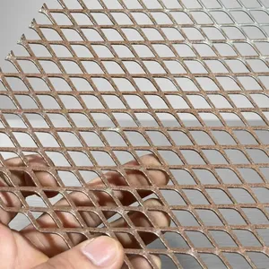 Rollo de Malla Metálica Perforada Galvanizada MS, Placa de Acero Personalizada de Alta Resistencia con Forma de Diamante, Pantalla de Seguridad para Plataformas y Pasarelas - Product Image 1
