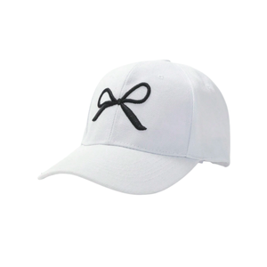 Gorra de béisbol de malla de camionero para mujer personalizada al por mayor 6 paneles Puff bordado arco ajustable lindo sombrero de moda uso diario MARCA Merch - Product Image 6
