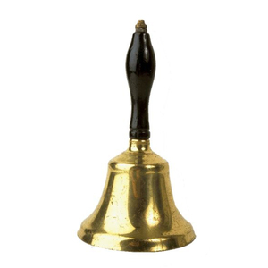 Antique Style Gold-Plated Brass Handcrafted Religious Dinner <b>Bell</b> Clear Resonant Sound Decorative Vintage Metal Weddings Hotel - Product Image 6