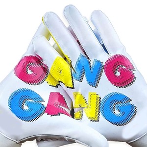 Gants de football américain personnalisés de haute qualité, respirants, unisexes, avec votre propre logo imprimé, gants de performance personnalisés - Product Image 2