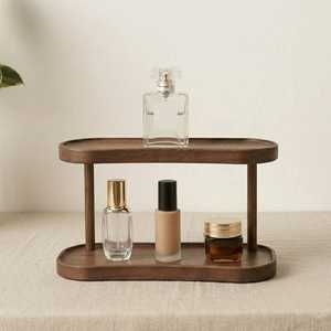 Estante de Almacenamiento de Madera de Alta Calidad de Dos Niveles, Tipo Minimalista para Organización de Escritorio, Soporte Multifuncional con Estante - Product Image 1