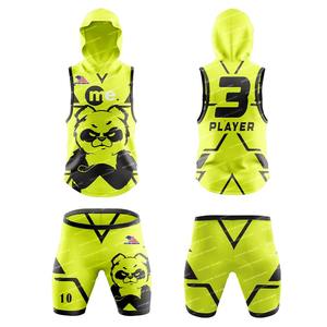 Ensemble de tenue de football américain 7v7 pour tournoi extérieur, respirant, séchage rapide, maillot et short, couleurs d'équipe personnalisées, logo, flag football - Product Image 1