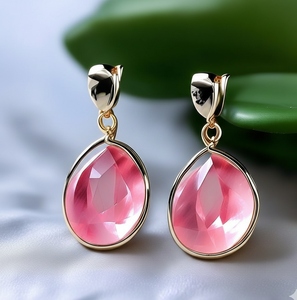 <b>Earrings</b> 925 Sterling Silver with 18K Gold Plated Trendy Party Wear Accessory <b>Bridal</b> <b>Drop</b> <b>Earrings</b> Handcrafted Hypoallergenic - Product Image 4