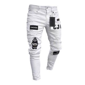 Wholesale Custom Vintage Wash Blue Slim Straight Distressed Baggy Men's Denim Pants Quick Dry Mid Waist Winter <b>Jeans</b> - Product Image 1