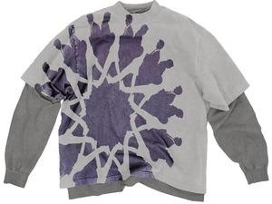 Custom Fit Cropped Oversized Double Layer Thermal Long Sleeve T-shirt Heavyweight 300 GSM Graphic Printing Logo Double <b>Tshirt</b> - Product Image 5