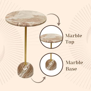 Table d'appoint mini standard en métal plaqué or, idéale pour salon, salle de séjour, bureau - Offre spéciale Inde - Product Image 4