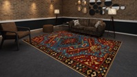Adam Rugs ARA2 高品质手工编织羊毛/丝绸波斯纯色中毛地毯环保防滑抗疲劳地毯