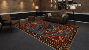 Alfombra Persa ARA2 de Adam Rugs, de Alta Calidad, Anudada a Mano, de Lana/Seda, Color Sólido, Pelo Medio, Ecológica, Antideslizante y Anti-Fatiga - Product Image 2